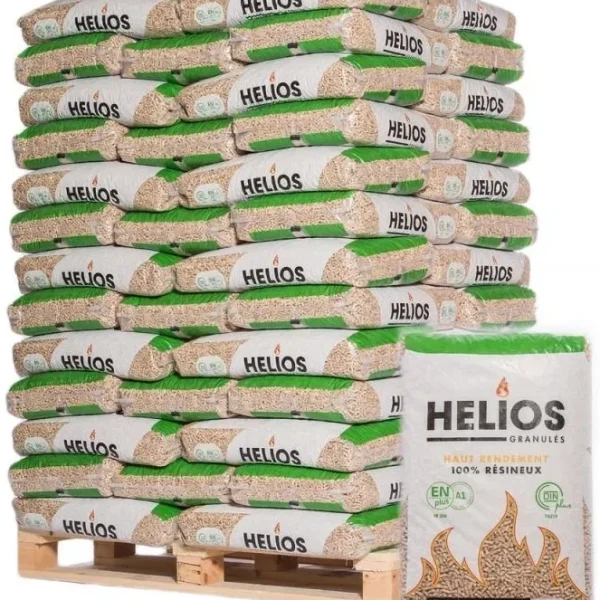 Holzpellets mit 65 Säcken à 15 kg